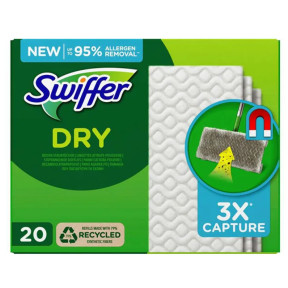 Сменные сухие салфетки для швабры Swiffer dry, 20 шт